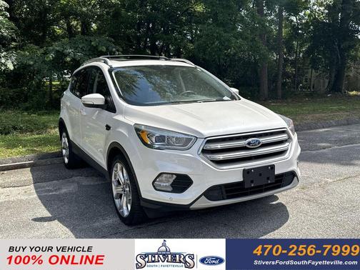 White Platinum Clearcoat Metallic 2018 Ford Escape Titanium