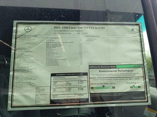 2025 Mercedes-Benz Sprinter 2500 High Roof