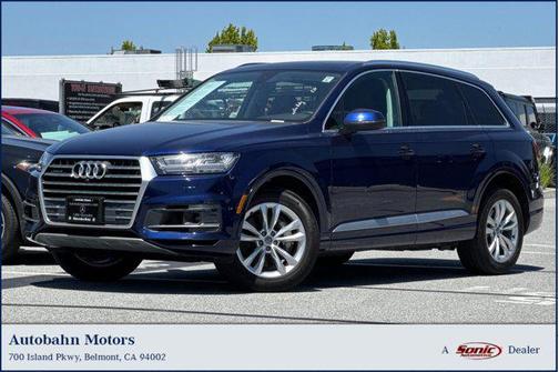 Blue 2019 Audi Q7 55 Premium Plus