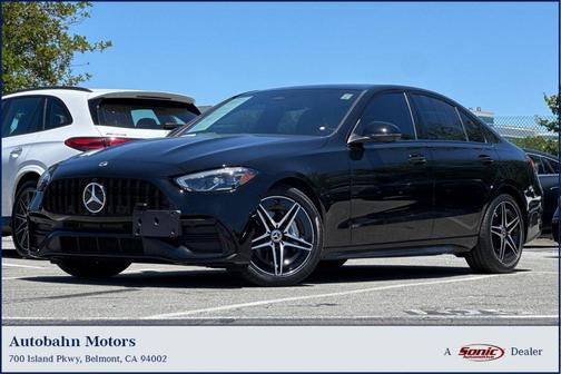 Black 2025 Mercedes-Benz C-Class C 300 4MATIC