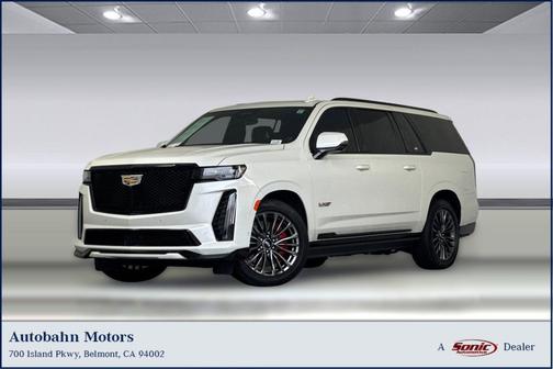 Crystal White Tricoat 2023 Cadillac Escalade ESV V-Series