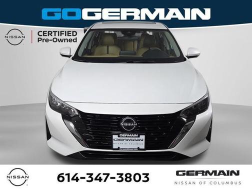 Aspen White Tricoat 2024 Nissan Sentra SV