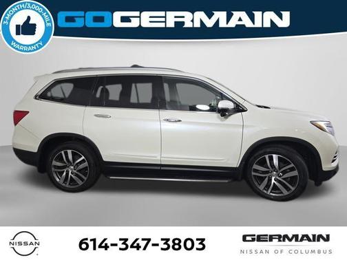White Diamond Pearl 2017 Honda Pilot Touring