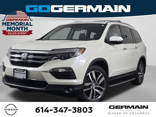 White Diamond Pearl 2017 Honda Pilot Touring