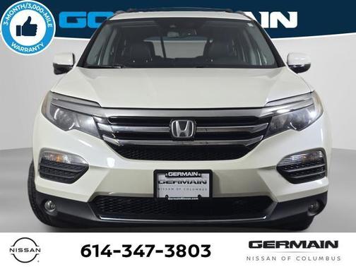 White Diamond Pearl 2017 Honda Pilot Touring