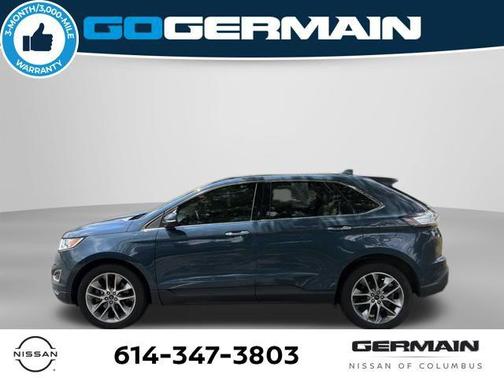 Too Good To Be Blue Metallic 2016 Ford Edge Titanium