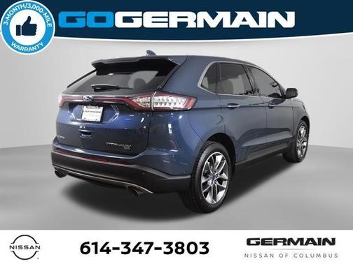 Too Good To Be Blue Metallic 2016 Ford Edge Titanium
