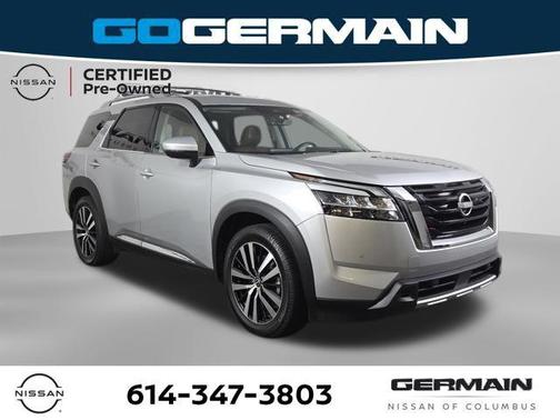 Brilliant Silver Metallic 2023 Nissan Pathfinder Platinum