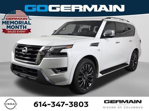 Aspen White Tricoat 2021 Nissan Armada Platinum