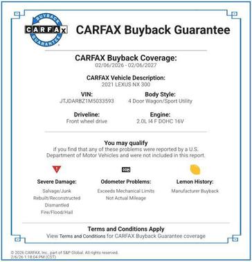 2021 Lexus NX 300 Base