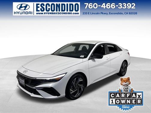 Serenity White 2025 Hyundai ELANTRA Sport