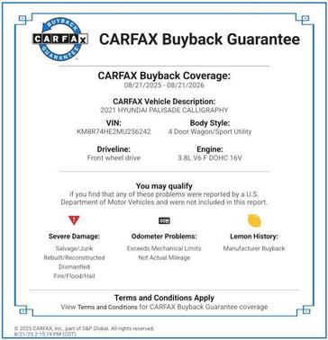 2021 Hyundai PALISADE Calligraphy