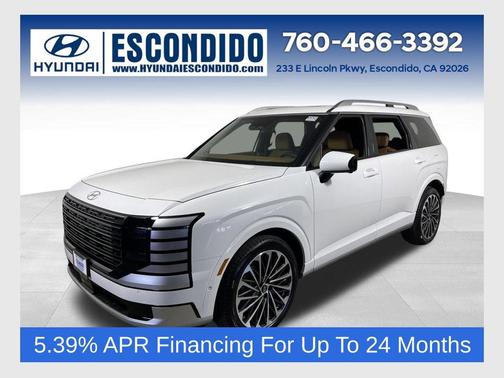 Creamy White Pearl 2026 Hyundai Palisade Hybrid Calligraphy
