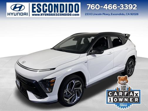 Atlas White 2024 Hyundai KONA N Line