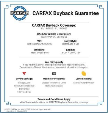 2021 Hyundai VENUE SE