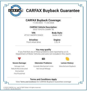 2023 Toyota Camry SE