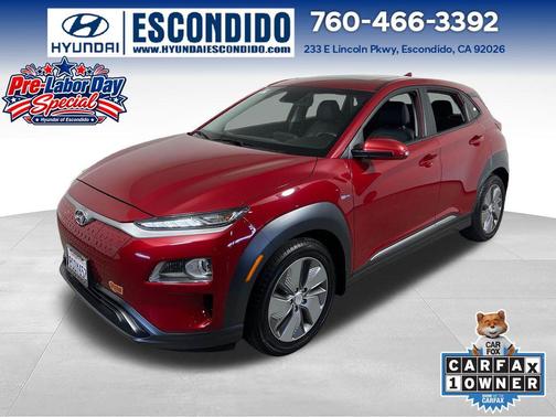 Pulse Red 2020 Hyundai KONA EV Limited