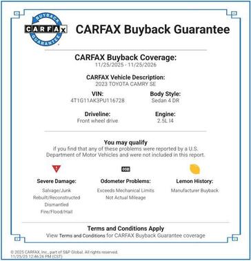 2023 Toyota Camry SE