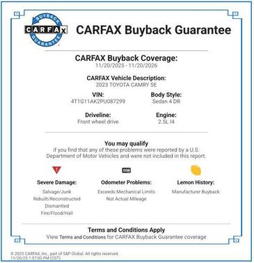 2023 Toyota Camry SE