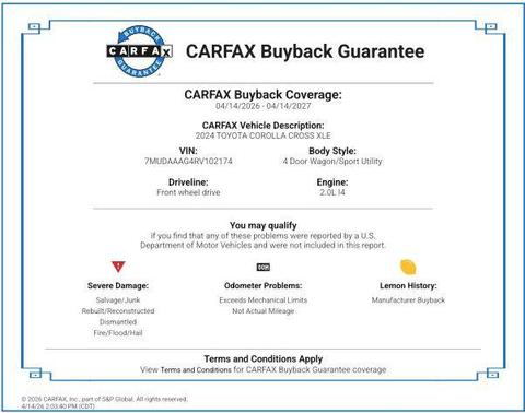 Wind Chill Pearl 2024 Toyota Corolla Cross XLE