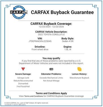 2022 Toyota Corolla LE
