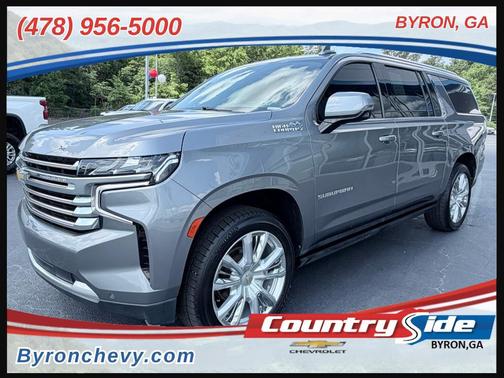 Satin Steel Metallic 2021 Chevrolet Suburban 4WD High Country