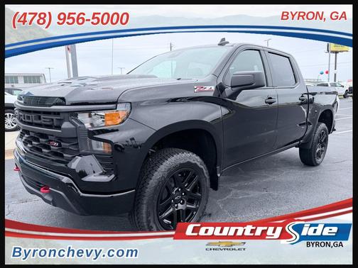 Black 2026 Chevrolet Silverado 1500 Custom Trail Boss