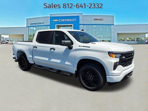 Summit White 2026 Chevrolet Silverado 1500 Custom