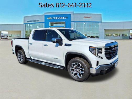 Glacier White Tricoat 2026 GMC Sierra 1500 SLT
