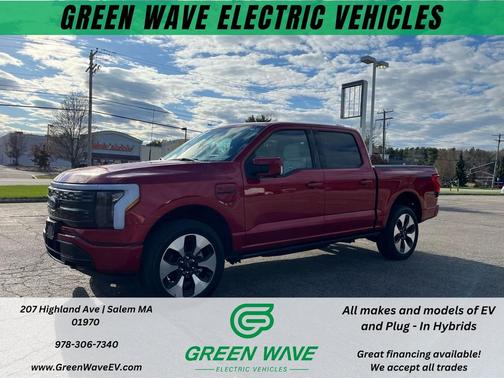 Rapid Red Metallic Tinted Clearcoat 2023 Ford F-150 Lightning Platinum