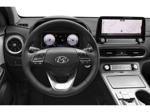 Lunar White 2023 Hyundai KONA EV SEL