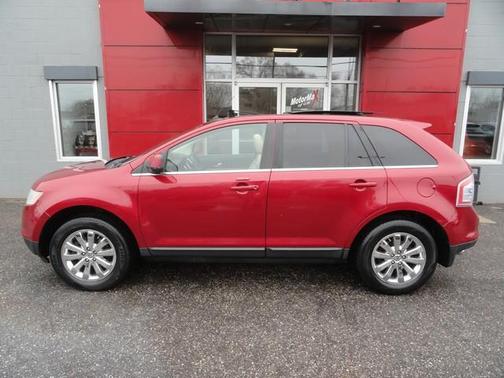 Red 2008 Ford Edge Limited