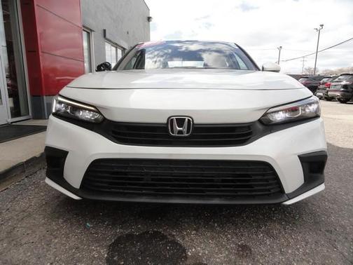 White 2022 Honda Civic LX