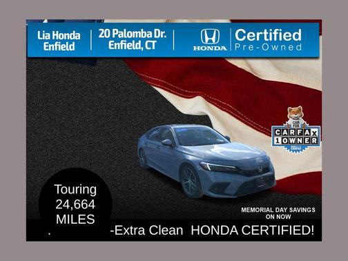 SONIC GRAY 2024 Honda Civic Touring