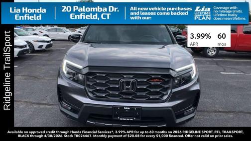 Modern Steel Metallic 2026 Honda Ridgeline TrailSport
