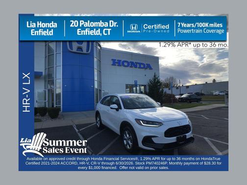 PLATINUM WHITE 2023 Honda HR-V LX