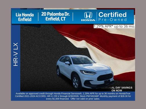 PLATINUM WHITE 2023 Honda HR-V LX