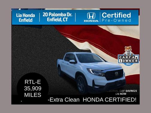 Platinum White Pearl 2023 Honda Ridgeline RTL-E