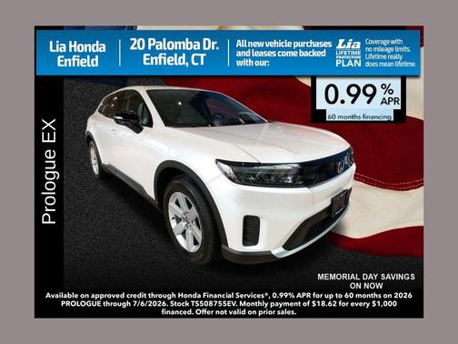 Frostline White Pearl 2026 Honda Prologue EX