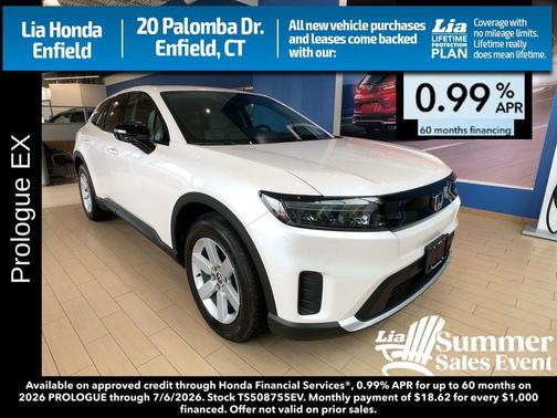 Frostline White Pearl 2026 Honda Prologue EX