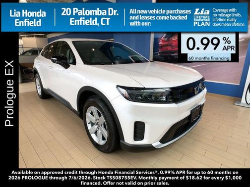 Frostline White Pearl 2026 Honda Prologue EX