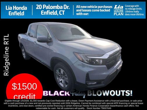 2026 Honda Ridgeline RTL