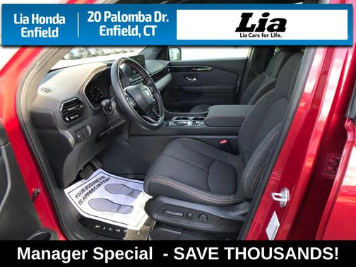 Radiant Red 2025 Honda Pilot Sport