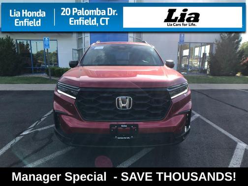 Radiant Red 2025 Honda Pilot Sport