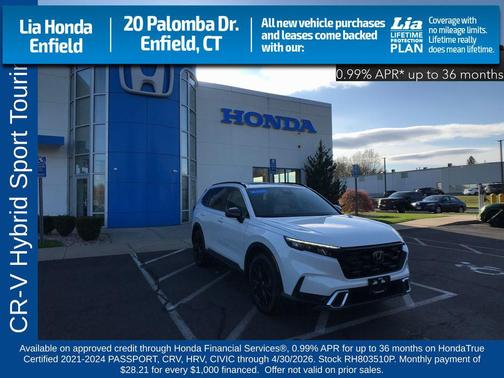 PLATINUM WHITE 2024 Honda CR-V Hybrid Sport Touring AWD