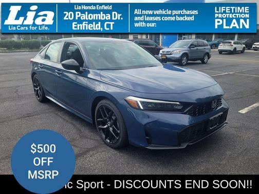 Blue Lagoon Pearl 2026 Honda Civic Sport