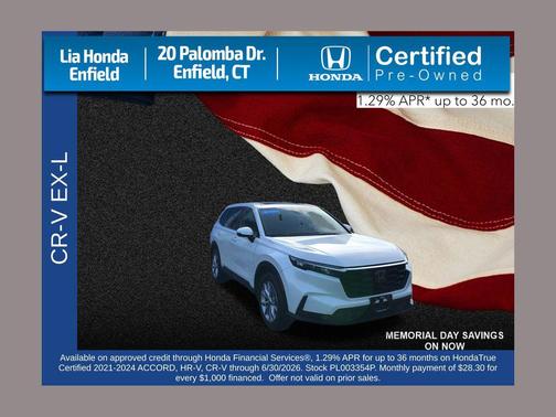 PLATINUM WHITE 2023 Honda CR-V EX-L