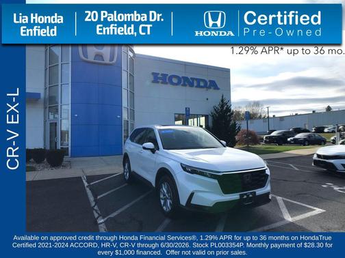 PLATINUM WHITE 2023 Honda CR-V EX-L