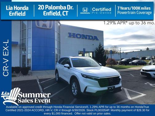 PLATINUM WHITE 2023 Honda CR-V EX-L