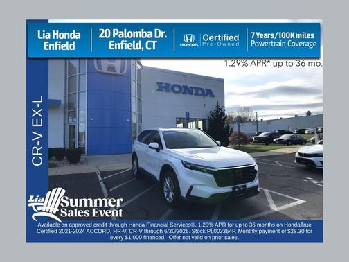 PLATINUM WHITE 2023 Honda CR-V EX-L